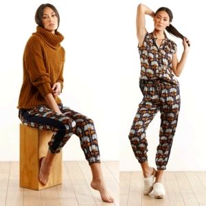 The ODELLS Joggers Coastal Floral sz S M L Anthropologie